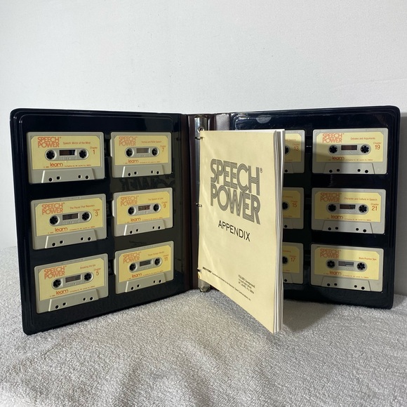 Learn Inc Other - Vintage 1983 Learn Inc Speech Power Cassette Tape Learning & Educational Program